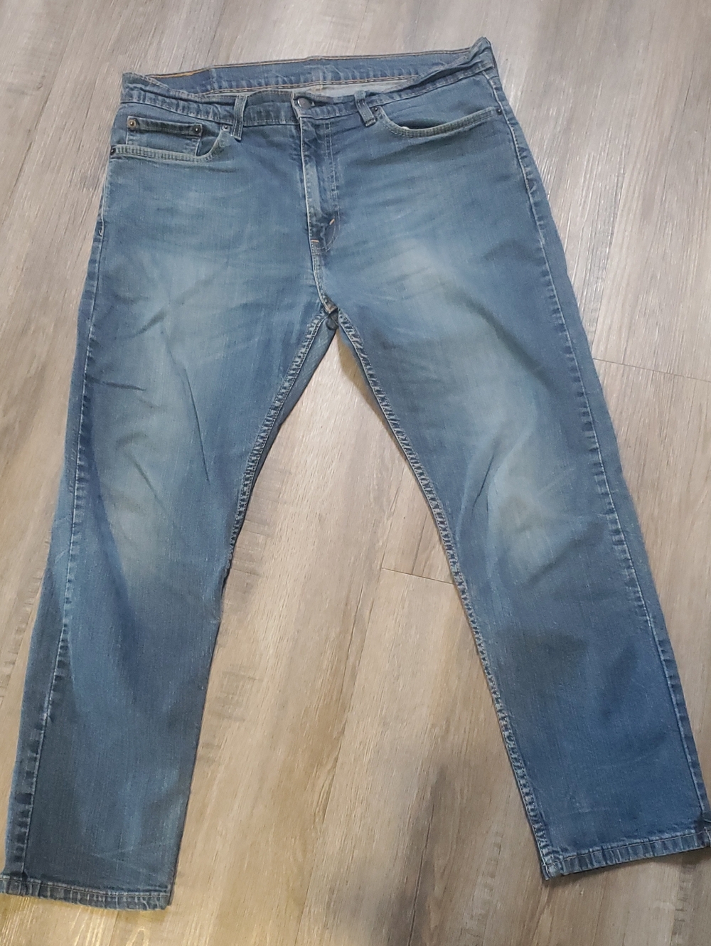 Levi 502 Water Less Men's Blue Washed Jeans - Classic Everyday Denim